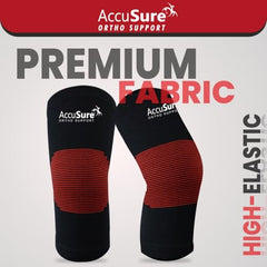 AccuSure Premium Knee Support for Men & Women –Compression Brace with 1-Year Warranty for Pain Relief, Arthritis, Injury Recovery, Sports, Running & Joint Stability -Small