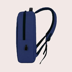 Impulse Empower Elite Laptop Backpack for Men & Women | 25L Polyester School & College Bag | USB Charging Port | Padded Laptop Sleeve | Multiple Pockets with Bottle Holder | Black