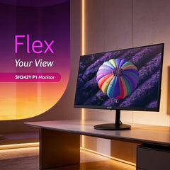 Acer SH242Y P1 23.8 Inch FHD IPS Gaming Monitor I 144Hz Refresh Rate I 1ms VRB I USB Type-C 65W PD I AMD FreeSync I Ultra Slim Design I ErgoStand I HDMI I Built-in Speakers I VisionCare Technology