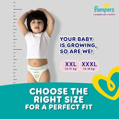 Pampers Complete Skin Comfort Pants, X-Large (XL), 168 Count, Anti-rash blanket, Lotion with Vitamin E & Aloe Vera, 12-17kg