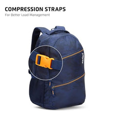Safari Omega spacious/large laptop backpack with Raincover, college bag, travel bag for men and women, Black, 30 Litre