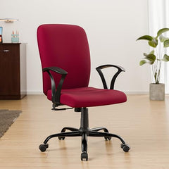 Green Soul Seoul X Office Chair, Mid Back Fabric Ergonomic Home Office Desk Chair with Comfortable & Spacious Seat, Rocking-tilt Mechanism & Heavy Duty Metal Base (Black)