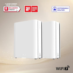 ASUS ZenWiFi BD5 WiFi 7 Mesh Router - 5,000 sq. ft., 5Gbps (2 Pack)