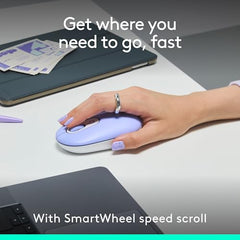 Logitech POP ICON Combo, Bluetooth Keyboard and Mouse Combo, Comfortable Typing, programmable Keys and Buttons, Quiet clicks, Easy-Switch up to 3 Devices - Graphite