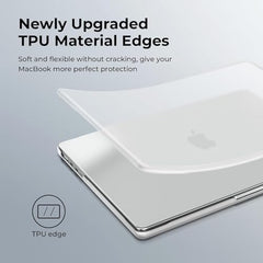 Meyaar Compatible with MacBook Neo Case 13 Inch A3404 with A18 Pro Chip 2026, Transparent Hard Shell Plastic Snap-On Protective Cover (Crystal Clear, for MacBook Neo 13” (A3404))
