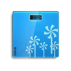 BMI Smart Digital Weighing Scale for Body Weight, Rechargeable Bathroom Scale With Body Fat Measurement - Gripit Advanced Smart Scale (Grayish Green)