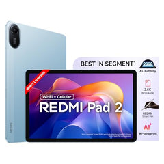 Redmi Pad 2, 11-inch (27.94 CM CM), LCD Display - 2.5K Sharp & Clear, 4GB RAM, 128GB ROM, Wi-Fi, Quad Speakers, Dolby Atmos, Graphite Grey, AI Enabled