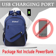 S.B. Collection Bags Unisex Usb Waterresistance Office/Business/College Daily Use Helping hand Backpack 32L Laptop Backpack (Grey Pro Plus)