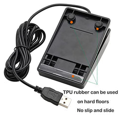 iKKEGOL USB Foot Pedal, USB Single Foot Switch Game Control, One Key Programmable Footswitch Map Mouse Keyboard for Video Game Push to Talk, Transcription HID