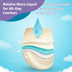 Amazon Brand - Supples Premium Baby Diaper Pants | 84 Baby Diapers | XXL | 15-25 Kg | 42 x 3 Packs | 12 Hrs Absorption | Cushiony Cotton Soft Fabric | Phthalates-Free | Triple Leak Guard