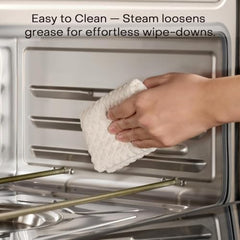 Nutricook Steami X 24L Black (Steam + Air Fryer Oven) with 10-in-1 functions like Steam Cook, Steam Roast, Air Fry, Bake, Sterilize & more. Steam + Convection technology, 2200W power, 2-year warranty