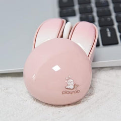 Lomiluskr Cute Cat Wireless Mouse, Lightweight Soundless Mice, 2.4G Wireless Mice, Candy Colors, Kawaii Mouse for Girls and Kids (Purple)