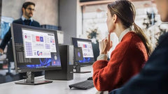 Lenovo ThinkCentre Neo 30s Gen 5 SFF Desktop Computer, 10-core Intel Core i7-13620H, 16GB DDR5, 1TB SSD, HDMI + VGA, Wi-Fi, RJ-45, USB-C, Wired Keyboard & Mouse, Windows 11 Pro