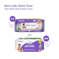 Himalaya Nature Touch Water Wipes for Baby's Sensitive Skin | 72NxPack of 3 | With Organic Coconut Oil | 99% Pure Water | 100% Plant-Based Biodegradable Wipes