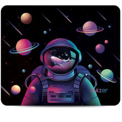 Tukzer Extended Vegan PU Leather Mouse Pad Desk mat Smooth Reversible Dual Color Splash Proof Anti Fray Stitched Edges Non-Slip Mousepad for Laptop Notebook Gaming Computer(Blue & Yellow 90CM X 45CM)
