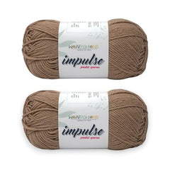 WOAFASHIONS - World of Arts Impulse Hand Knitting & Crochet Yarn, Premium Acrylic, 4 : Medium (Anchor Grey) (100gms / 3.5oz / 200mtr / 218yds)