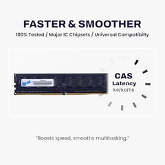 EVM 8GB DDR4 Desktop RAM 3200MHz | Long-DIMM – 1.2V Low Voltage |288-PIN Pin, Intel & AMD Compatible | High-Speed PC Memory Upgrade | 10 Year Warranty (EVMT8G3200U88P)