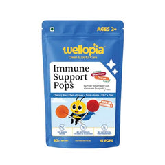 Wellopia Immune Support Pops | Orange & Mixed Berry | Ages 2+ | 15 Pops