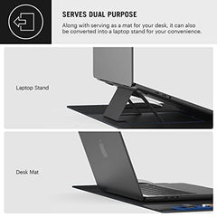 DailyObjects Large Premium Vegan Leather Desk Mat|Anti-Skid|Anti-Slip|85*45cm|Reversible Desk spread Turf Desk/Laptop Mat for Work from Home/Office/Gaming- Extended mouse pad and keyboard desk pad-Tan