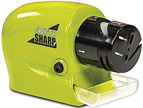 SYGA Electric Knife Sharpener, Multi-Functional Motorized Knife Blade Sharpener, Home Kitchen Knives Sharpening Tool,Portable Knife Grinder for Chef's Top Choice (Green)