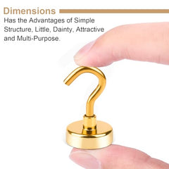 DIYMAG Magnetic Hooks 15pcs 30lbs Cruise Essentials 2026 Magnet Hook | Neodymium Heavy Duty Strong Magnets Hanging Ship Cabins Refrigerator Fridge Classroom Beach Vacation Kitchen Grills Home Tool