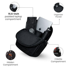 HACKER Laptop Backpack for Men & Women | Stylish Spider Printed Backpack | Durable School, College & Office Bag | Spacious Travel Backpack with Padded Laptop Compartment & Adjustable Straps