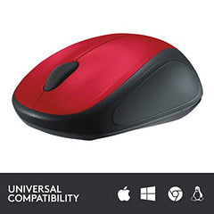 Logitech M235 Wireless Mouse, 1000 DPI Optical Tracking, 12 Month Life Battery, Compatible with Windows, Mac, Chromebook/PC/Laptop - Grey