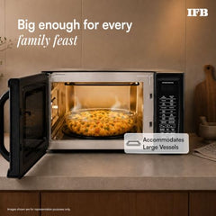 IFB 30L Convection Microwave Oven with 360 Degree Motorized Rotisserie 101 Auto Cook Menus (30BRC2, Black, Auto Defrost, Grill Mode, Combi-Cook Modes, 10 Power Levels)