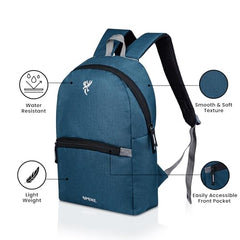 Spenz Saffron Mini Laptop Casual Backpack for Office School & College | Bag for Men & Women(Grey)