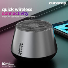 Dubstep Pop 600 Wireless Speaker, 15 Hrs Playtime, 52mm Driver, TWS Pairing, 6W Output Bluetooth Speakers (Grey)