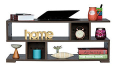 DeckUp Siena Engineered Wood Coffee Table (Dark Wenge, Matte Finish)