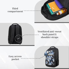 F Gear Arashi Mocha Mousse 35L School Backpack,Laptop Sleeve,4 Compartments