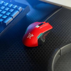 Arctic Fox Wired USB Gaming Mouse with Breathing Lights and DPI Upto 3600 (Charcoal Black)