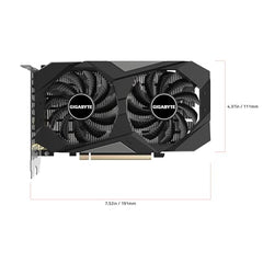 Gigabyte GeForce RTX 3050 WINDFORCE OC 6G 6GB GDDR6 Graphics Card GV-N3050WF2OC-6GD