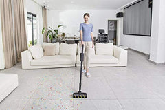 Karcher VC 4S Cordless 220-Watt Portable Handheld Bagless Vacuum Cleaner, with Rechargeable Lithium-Ion Battery for Floors, Carpets, Upholstery, Furniture & Cars(Yellow)