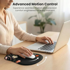 TECPHILE Mouse Pad Wrist Support with Massage Design, Ergonomic Dog Paw Mouse Mat, Pain Relief Memory Foam, Anti-Slip PU Base, Cushion Mousepad Wrist Rest for Gaming, Home, Office, Laptop, Computer