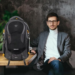 Wesley Spartan Unisex Travel Hiking Laptop Bag fits Upto 17.3 inch with Raincover and Internal Organiser Backpack Rucksack College Backpack