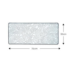 SPIN CART Large Gaming Mouse pad, Long XXL Extended Desk Table Mat Mousepad for Laptop PC Computer (Abstract Blue)