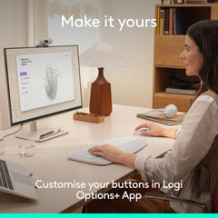 Logitech Signature Comfort Plus M850 L Wireless Mouse, Bluetooth Mouse with Palm Cushion, Silent Clicks, 24-Month Battery, Customizable Buttons, for Windows, Mac, iPad - Graphite
