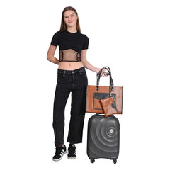 Womanix Laptop Tote Bag,14 inch Laptop Bag, Shoulder Bags With Back Trolley Strap, Casual Briefcase, Handbag for Travel, Office, College,Work