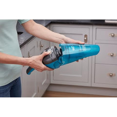 BLACK+DECKER WDC215WA-IN 7.2 V,10.8W Lithium-Ion Wet and Dry Cordless Dustbuster Handheld Vacuum Cleaner (Blue)-Charge Fully Before Using