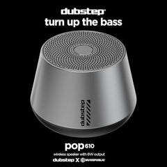 Dubstep Pop 600 Wireless Speaker, 15 Hrs Playtime, 52mm Driver, TWS Pairing, 6W Output Bluetooth Speakers (Grey)