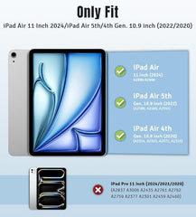 ProElite Case for iPad Air 11 Inch M4/M3/M2 2026/2025/2024, iPad Air 10.9 inch 5th/4th Gen & iPad Pro 11 inch 4th/3rd Gen 2022 case Cover, Transparent Smart Flip Cover with Pencil Holder, Lavender