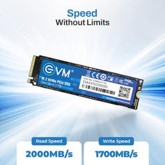 EVM Internal SSD Interface PCle Gen 3x4 Fast Performance, Ultra Low Power Consumption NVME PCIe SSD (EVMNV/256GB, Black, 256GB)
