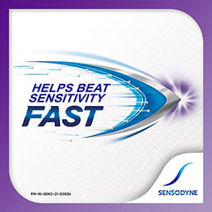 Sensodyne Toothpaste Rapid Relief | Fast Sensitivity Relief Tooth Paste Combo Pack - 160gm (80gm x 2) | Fresh Taste | Dentist Recommended