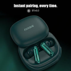 Noise Buds VS402 Gen 2 Truly Wireless Earbuds with 31dB ANC, 10mm Driver, 23H Playtime, Quad Mic ENC, Bluetooth 6.0, Dual Pairing, Volume Scroller, IPX4, Music & Video Modes - (Glacier Mint)
