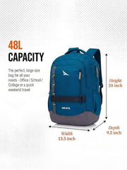 Lunar's Bingo - 48 L Laptop Bags | Laptop backpack for men | Laptop bag 15.6 inch | School bags | College bag for boys | Office backpack for men | Travel backpack with 1 Year Warranty