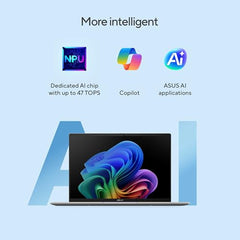 ASUS Vivobook 16 (2026),Smartchoice,Intel Core Ultra 5 325 (Series 3),16GB RAM,512GB SSD,FHD+, 16"(40 cm),Win 11 Home,M365 Basic(1 Year),Office 2024,Cool Silver,1.88 kg, X1607AA-MB038WS, Copilot+ PC