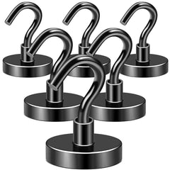 DIYMAG Magnetic Hooks 15pcs 30lbs Cruise Essentials 2026 Magnet Hook | Neodymium Heavy Duty Strong Magnets Hanging Ship Cabins Refrigerator Fridge Classroom Beach Vacation Kitchen Grills Home Tool