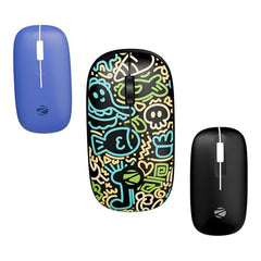 Zebronics Fusion Wireless Mouse, 1200 DPI, Magnetic Swappable Shells, 3 Buttons, USB Nano Receiver, Lightweight, Power Saving Mode, High Precision